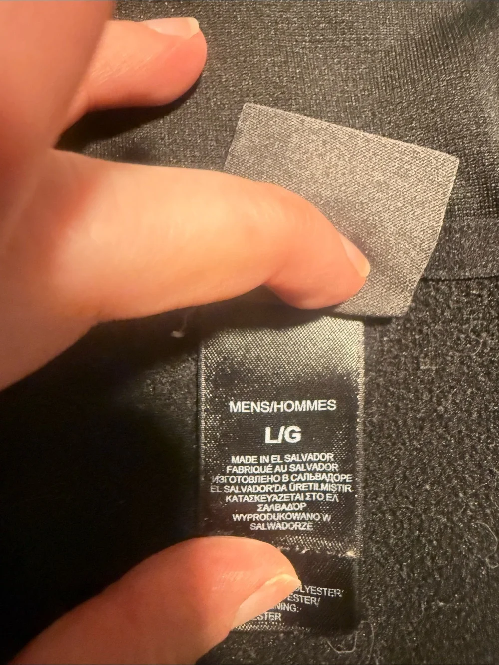 The North Face Men’s Quarter Zip Soft Shell Pullover – Black – Size L